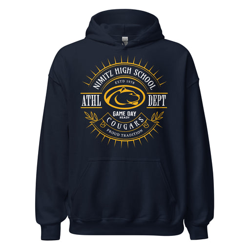 Nimitz High School Cougars Navy Blue Classic Unisex Hoodie 201