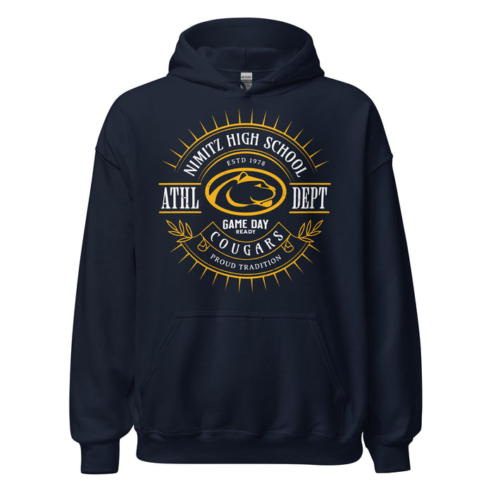 Nimitz High School Cougars Navy Blue Classic Unisex Hoodie 201