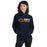 Woman wearing Nimitz High School Cougars Navy Blue Classic Unisex Hoodie 200