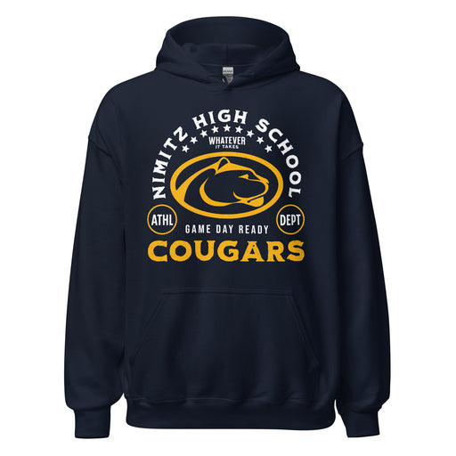 Nimitz High School Cougars Navy Blue Classic Unisex Hoodie 208