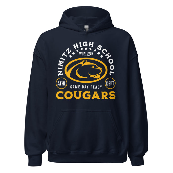 Nimitz High School Cougars Navy Blue Classic Unisex Hoodie 208