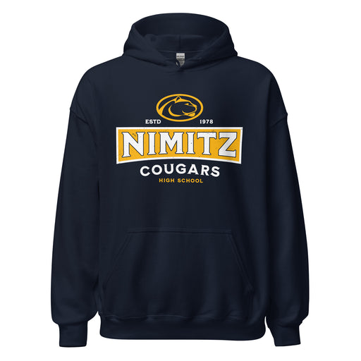 Nimitz High School Cougars Navy Blue Classic Unisex Hoodie 202