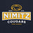 Close-up view of Nimitz High School Cougars Navy Blue Classic Unisex Hoodie 202