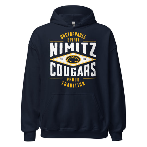 Nimitz High School Cougars Navy Blue Classic Unisex Hoodie 210