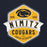Close-up view of Nimitz High School Cougars Navy Blue Classic Unisex Hoodie 209