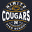 Close-up view of Nimitz High School Cougars Navy Blue Classic Unisex Hoodie 218