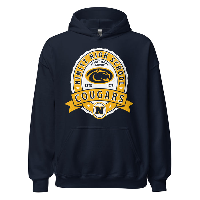Nimitz High School Cougars Navy Blue Classic Unisex Hoodie 212