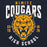 Close-up view of Nimitz High School Cougars Navy Blue Classic Unisex Hoodie 213