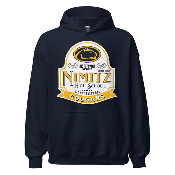 Nimitz High School Cougars Navy Blue Classic Unisex Hoodie 219