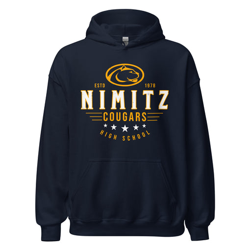Nimitz High School Cougars Navy Blue Classic Unisex Hoodie 217