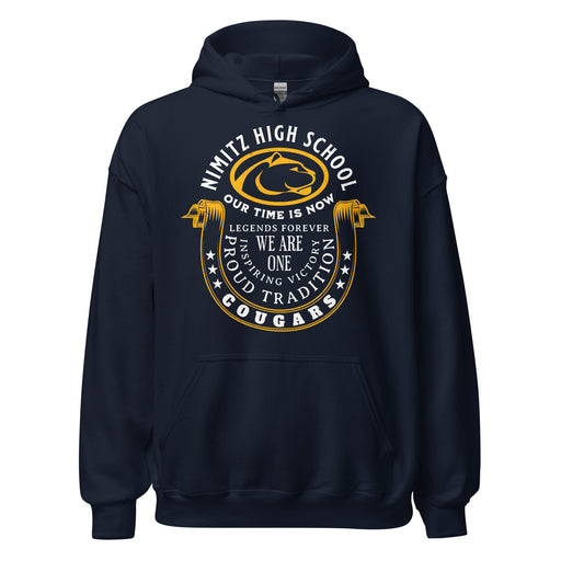 Nimitz High School Cougars Navy Blue Classic Unisex Hoodie 229
