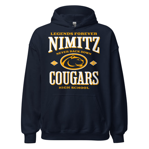 Nimitz High School Cougars Navy Blue Classic Unisex Hoodie 230