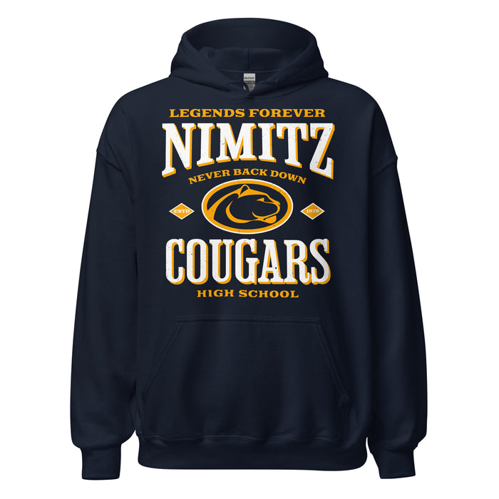 Nimitz High School Cougars Navy Blue Classic Unisex Hoodie 230