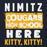 Close-up view of Nimitz High School Cougars Navy Blue Classic Unisex Hoodie 231