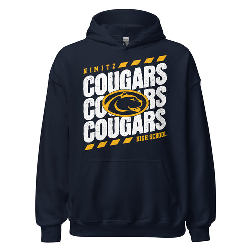 Nimitz High School Cougars Navy Blue Classic Unisex Hoodie 223