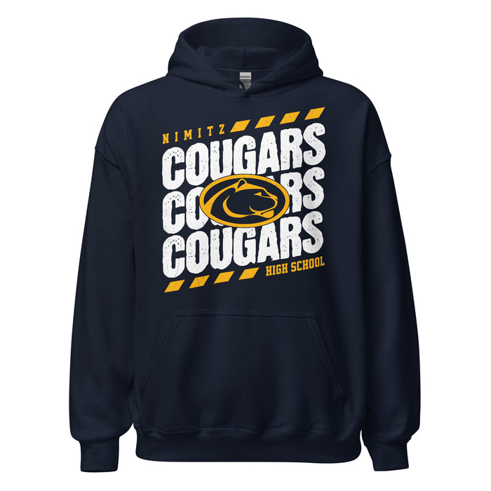 Nimitz High School Cougars Navy Blue Classic Unisex Hoodie 223