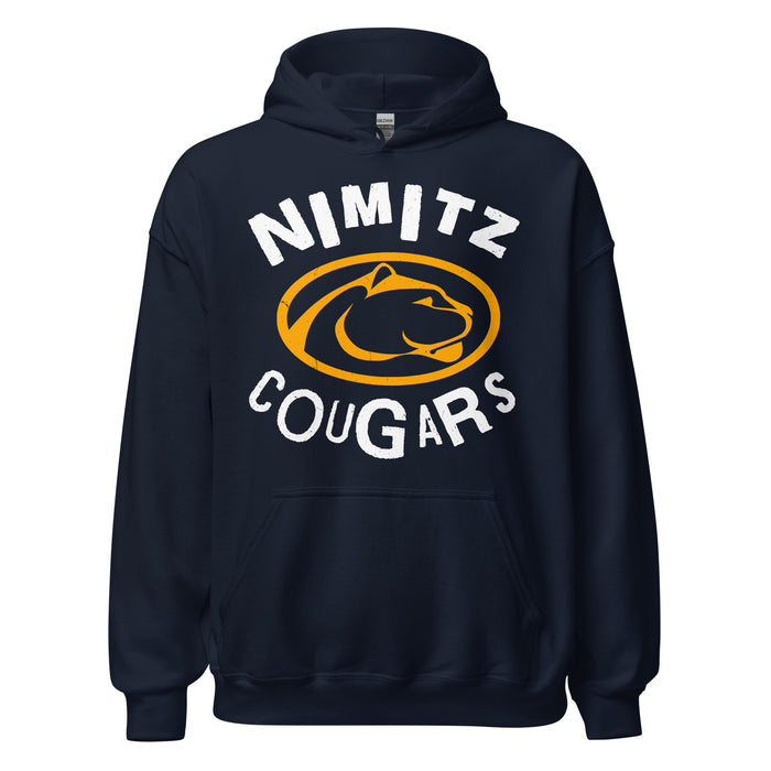 Nimitz High School Cougars Navy Blue Classic Unisex Hoodie 228