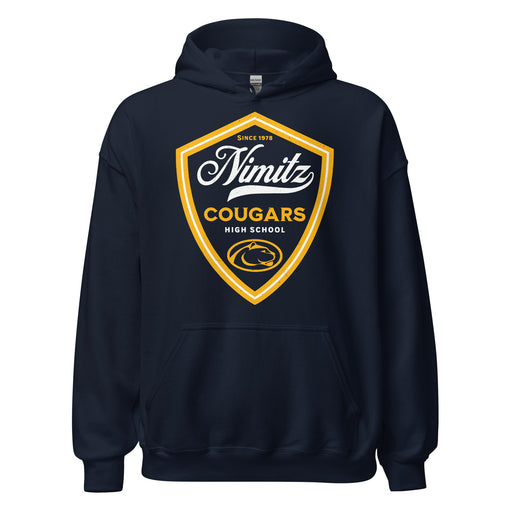 Nimitz High School Cougars Navy Blue Classic Unisex Hoodie 225