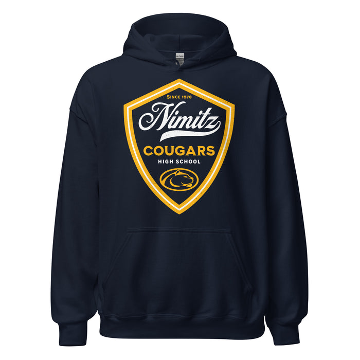 Nimitz High School Cougars Navy Blue Classic Unisex Hoodie 225
