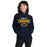 Woman wearing Nimitz High School Cougars Navy Blue Classic Unisex Hoodie 234