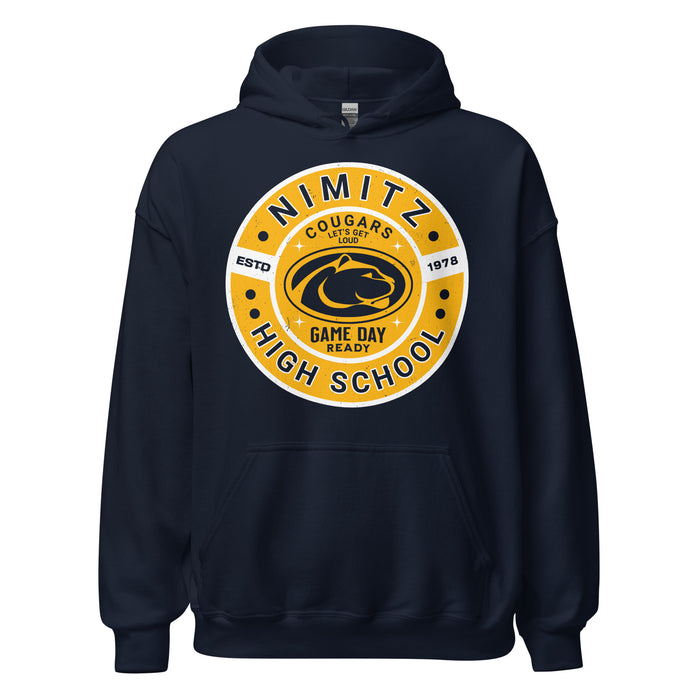 Nimitz High School Cougars Navy Blue Classic Unisex Hoodie 239