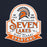 Close-up view of Seven Lakes High School Spartans Navy Blue Classic Unisex Hoodie 219