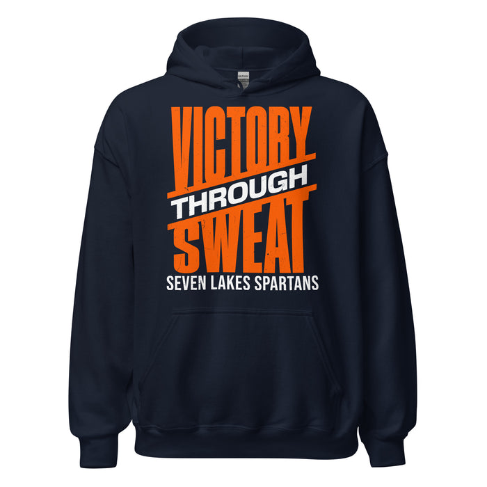 Seven Lakes High School Spartans Navy Blue Classic Unisex Hoodie 241