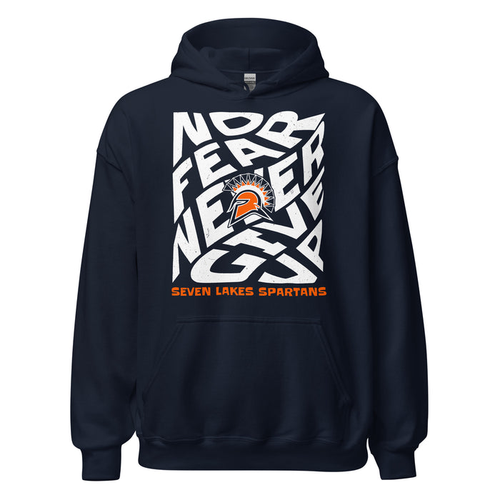 Seven Lakes High School Spartans Navy Blue Classic Unisex Hoodie 236