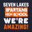 Close-up view of Seven Lakes High School Spartans Navy Blue Classic Unisex Hoodie 231