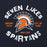 Close-up view of Seven Lakes High School Spartans Navy Blue Classic Unisex Hoodie 228