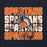 Close-up view of Seven Lakes High School Spartans Navy Blue Classic Unisex Hoodie 233