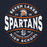Close-up view of Seven Lakes High School Spartans Navy Blue Classic Unisex Hoodie 218