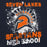 Close-up view of Seven Lakes High School Spartans Navy Blue Classic Unisex Hoodie 205