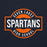 Close-up view of Seven Lakes High School Spartans Navy Blue Classic Unisex Hoodie 011