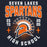 Close-up view of Seven Lakes High School Spartans Navy Blue Classic Unisex Hoodie 204