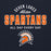 Close-up view of Seven Lakes High School Spartans Navy Blue Classic Unisex Hoodie 034