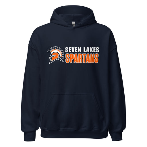 Seven Lakes High School Spartans Navy Blue Classic Unisex Hoodie 200