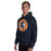 Man wearing Seven Lakes High School Spartans Navy Classic Unisex Hoodie 216