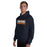 Man wearing Seven Lakes High School Spartans Navy Classic Unisex Hoodie 049