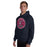 Man wearing Tompkins High School Falcons Navy Classic Unisex Hoodie 215