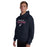 Man wearing Tompkins High School Falcons Navy Classic Unisex Hoodie 222