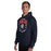 Man wearing Allen High School Eagles Classic Navy Unisex Hoodie 201