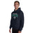 Man wearing Cypress Ridge High School Rams Navy Classic Unisex Hoodie 234