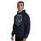 Man wearing Cypress Ridge High School Rams Navy Classic Unisex Hoodie 204