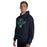 Man wearing Cypress Ridge High School Rams Navy Classic Unisex Hoodie 040