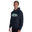 Man wearing Cypress Ridge High School Rams Navy Classic Unisex Hoodie 009
