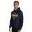 Man wearing Nimitz High School Cougars Navy Blue Classic Unisex Hoodie 040