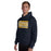 Man wearing Nimitz High School Cougars Navy Blue Classic Unisex Hoodie 098