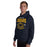 Man wearing Nimitz High School Cougars Navy Blue Classic Unisex Hoodie 204