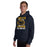 Man wearing Nimitz High School Cougars Navy Blue Classic Unisex Hoodie 205